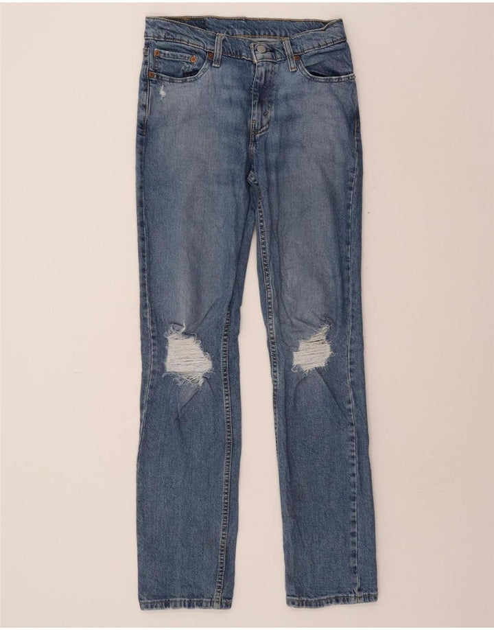 LEVI'S Mens 511 Distressed Slim Jeans W30 L32 Blue Cotton Vintage Levi's and Second-Hand Levi's from Messina Hembry 