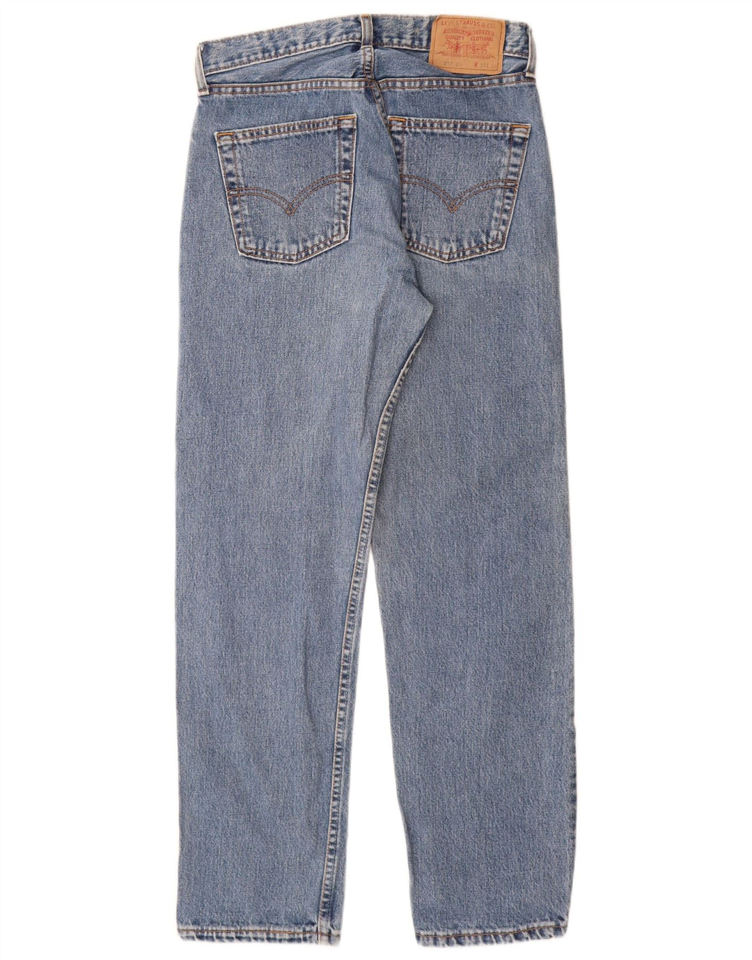 LEVI'S Womens 517 High Waist Bootcut Jeans W30 L30 Blue Cotton