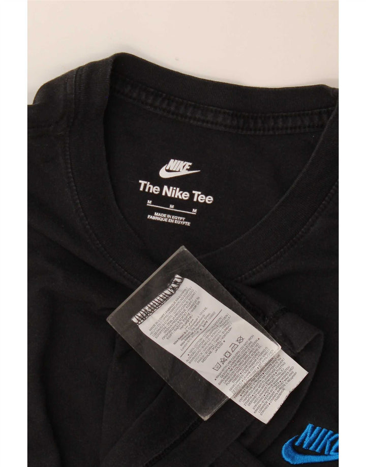 Nike Mens T-Shirt Top Medium Black Cotton