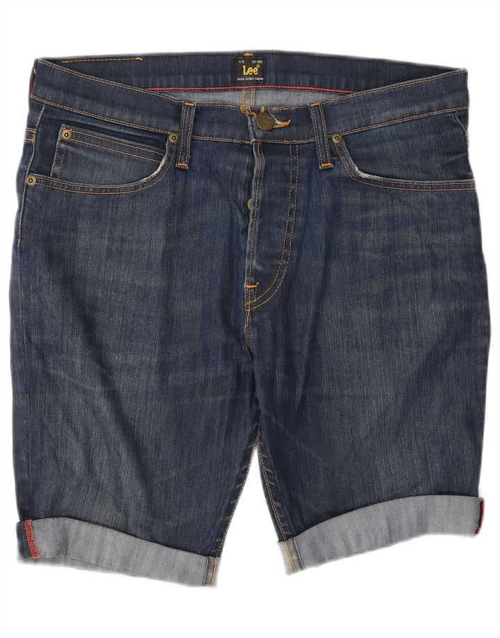 Lee Womens Jegger Denim Shorts W31 Medium Blue Cotton