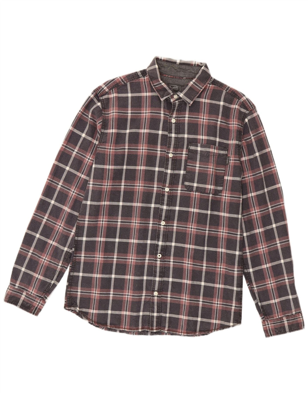 Jack & Jones Mens Shirt Medium Multicoloured Check Cotton