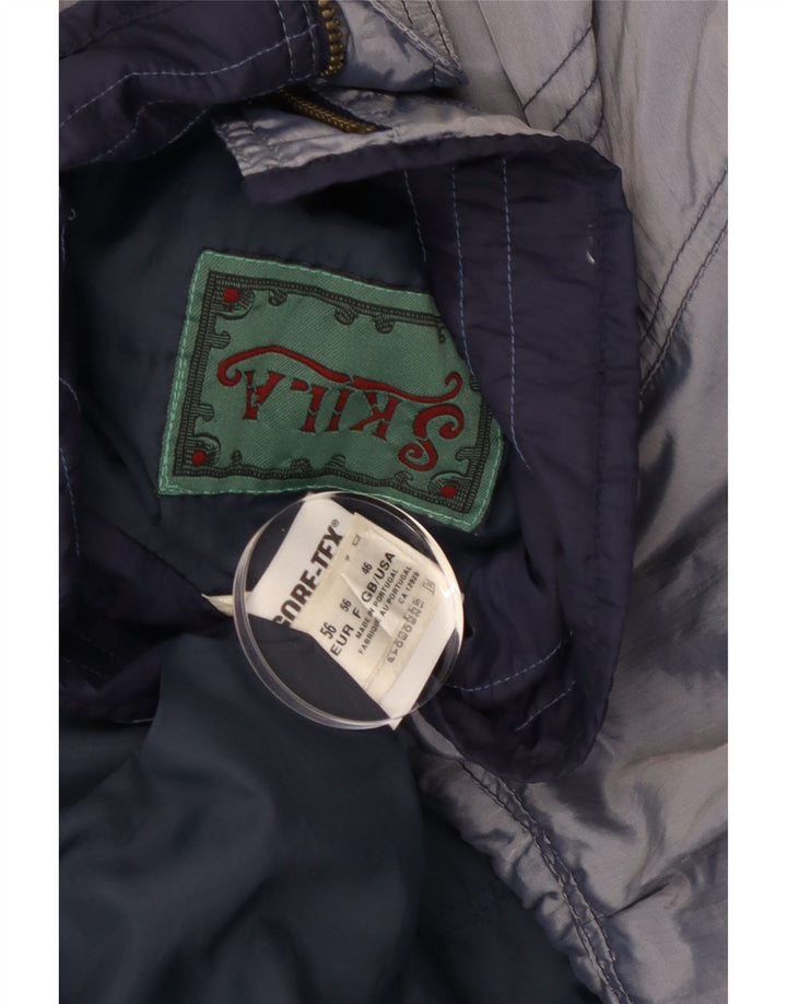 SKILA Mens Windbreaker Jacket UK 46 3XL Blue Acrylic