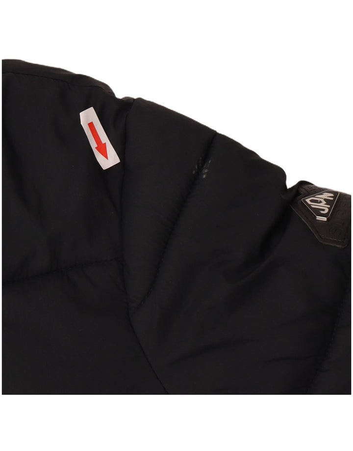 Superdry Womens Padded Jacket UK 8 Small Black Nylon