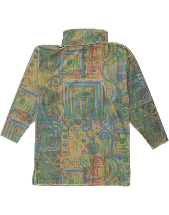 VINTAGE Womens Oversized Top Long Sleeve EU 36 Small Multicoloured