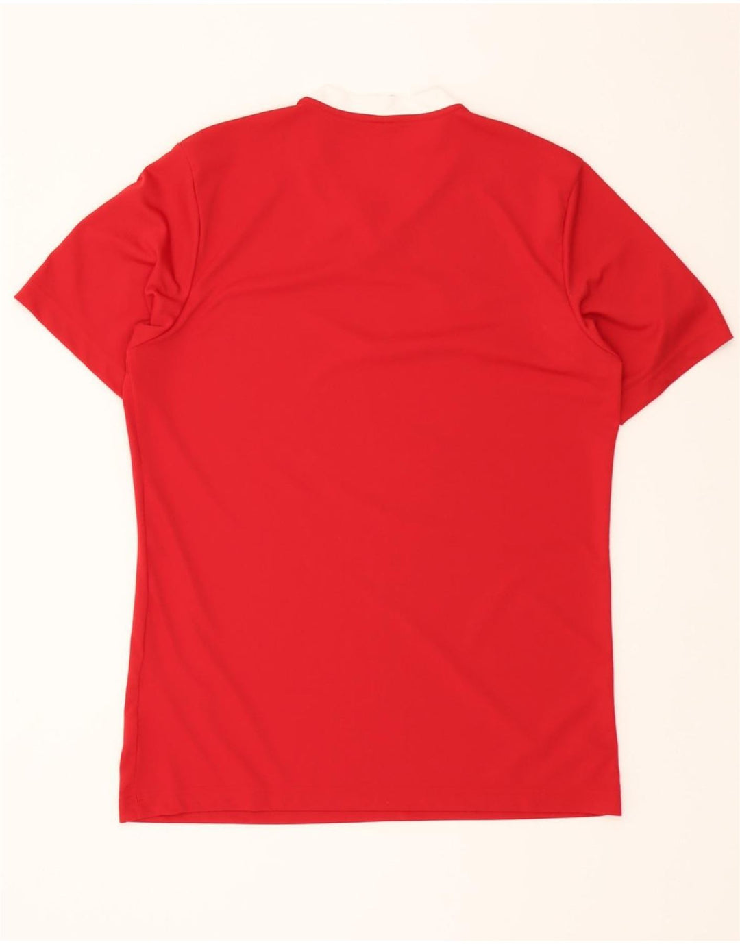 ADIDAS Mens Aeroready T-Shirt Top Large Red Polyester Vintage Adidas and Second-Hand Adidas from Messina Hembry 
