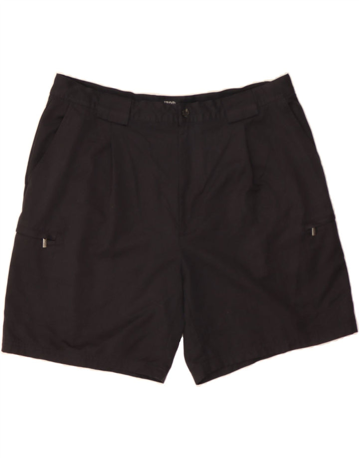 IZOD Mens Cargo Shorts W40 XL Black Polyester Vintage Izod and Second-Hand Izod from Messina Hembry 
