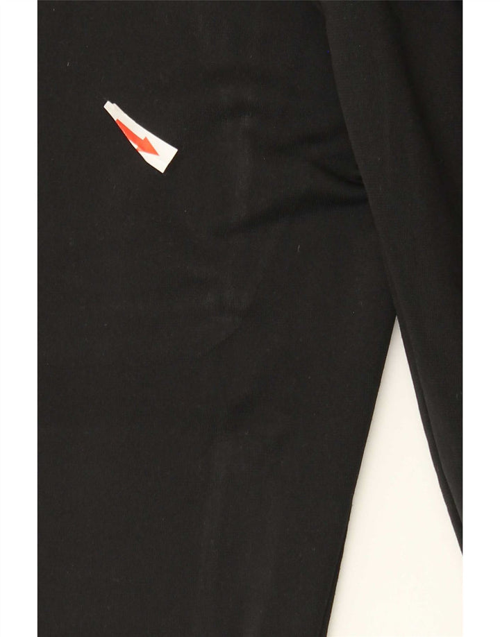 Kappa Mens Graphic Tracksuit Trousers Joggers Medium Black Polyester
