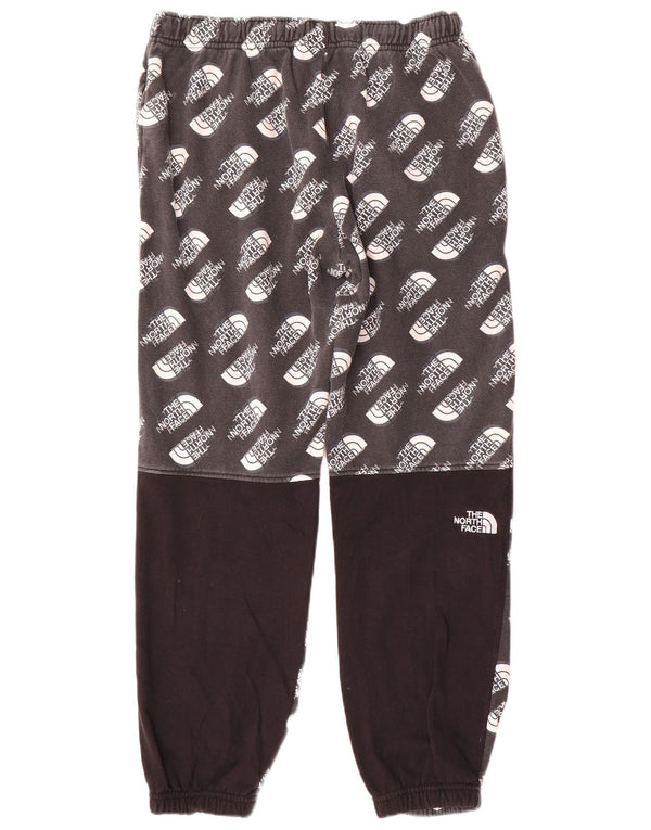 The North Face Mens Graphic Tracksuit Trousers Joggers Large Black Cotton