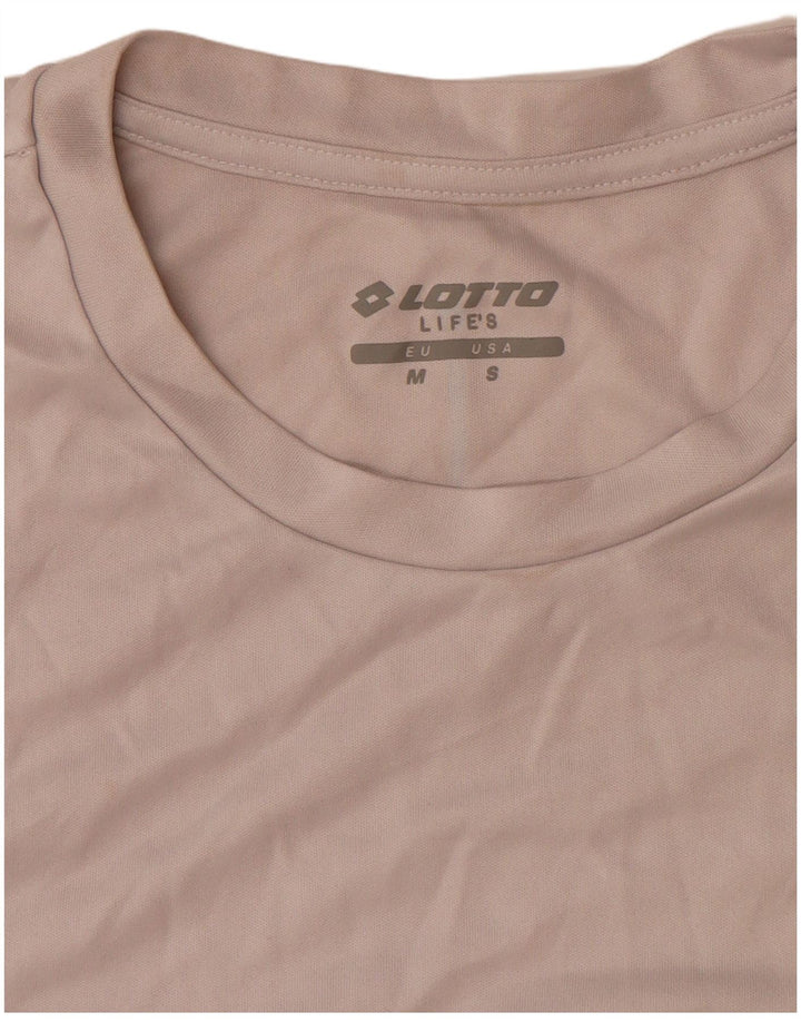 Lotto Mens T-Shirt Top Medium Grey Polyester