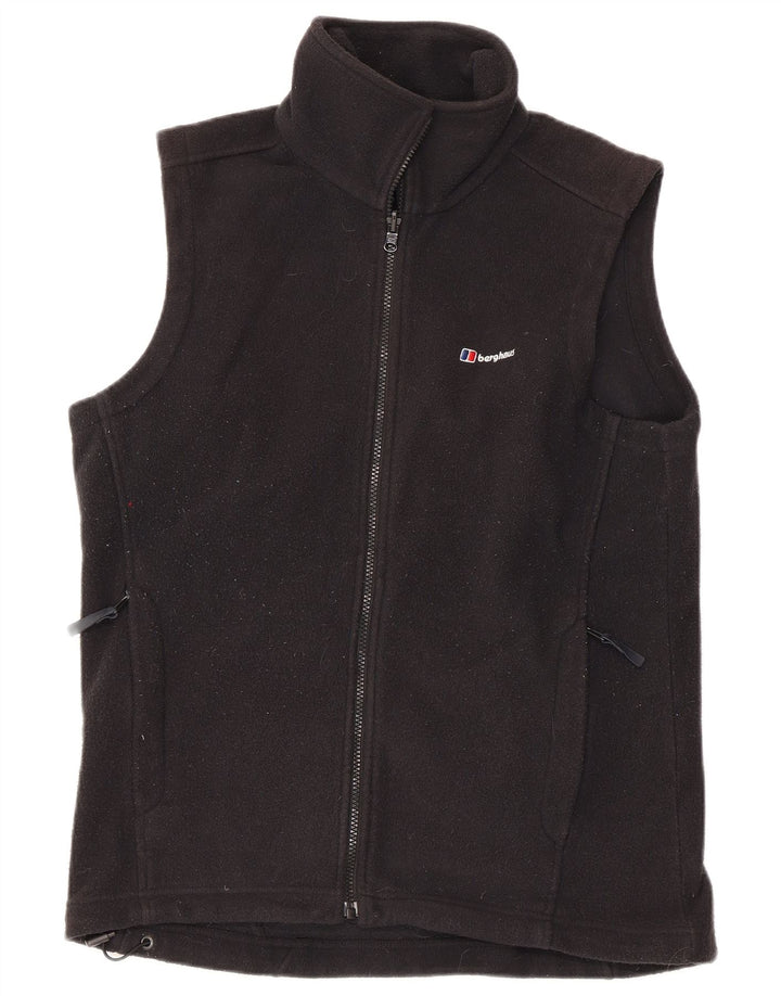 BERGHAUS Boys Fleece Gilet 13-14 Years Black Polyester