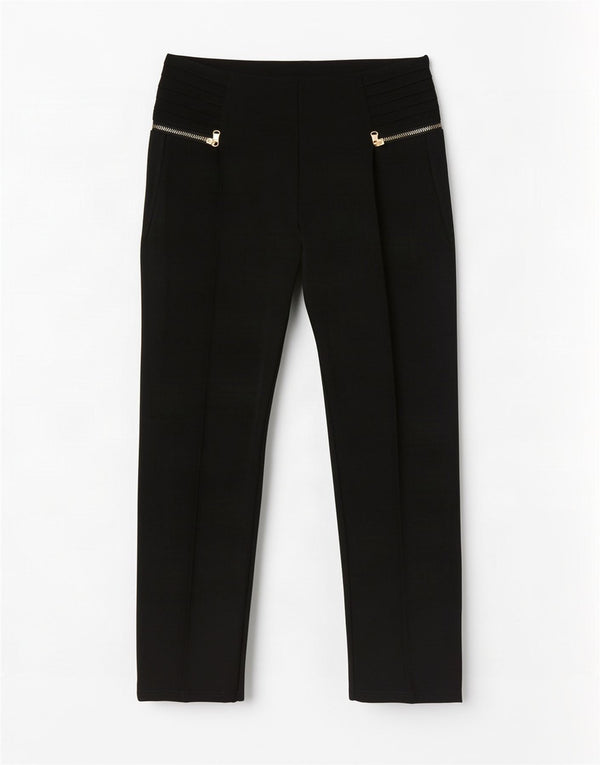 Zara Womens Cropped Trousers Medium W28 L25 Black