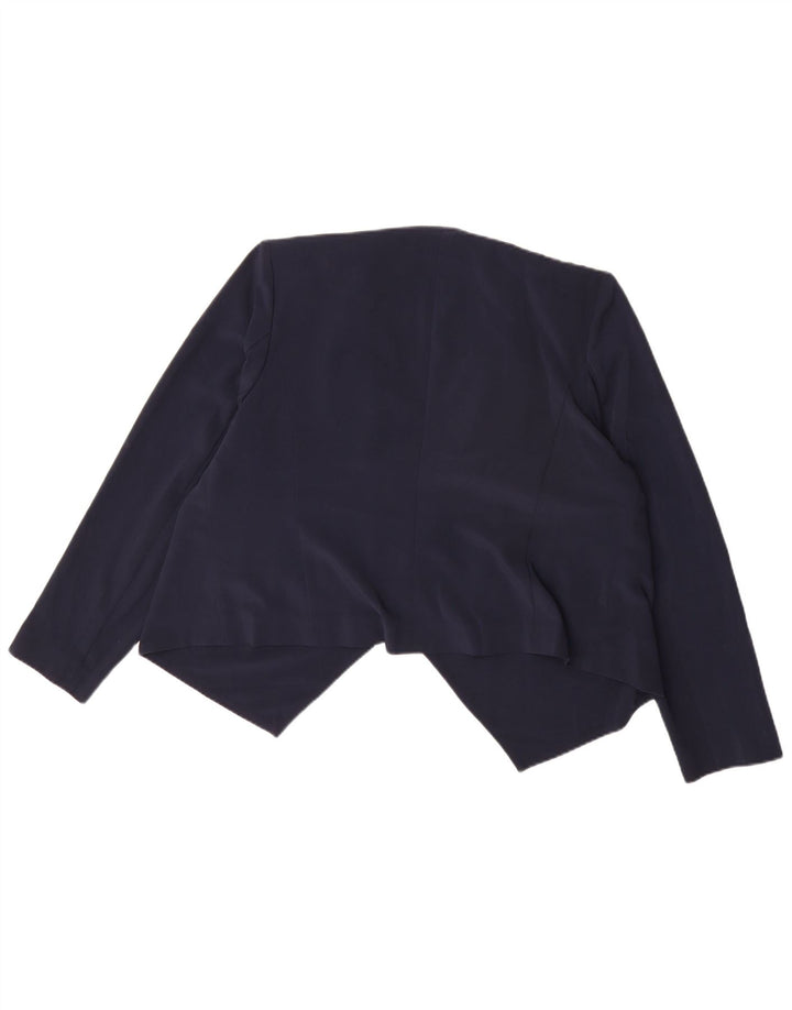 Marks & Spencer Womens Bolero Top UK 16 Large Navy Blue Polyester