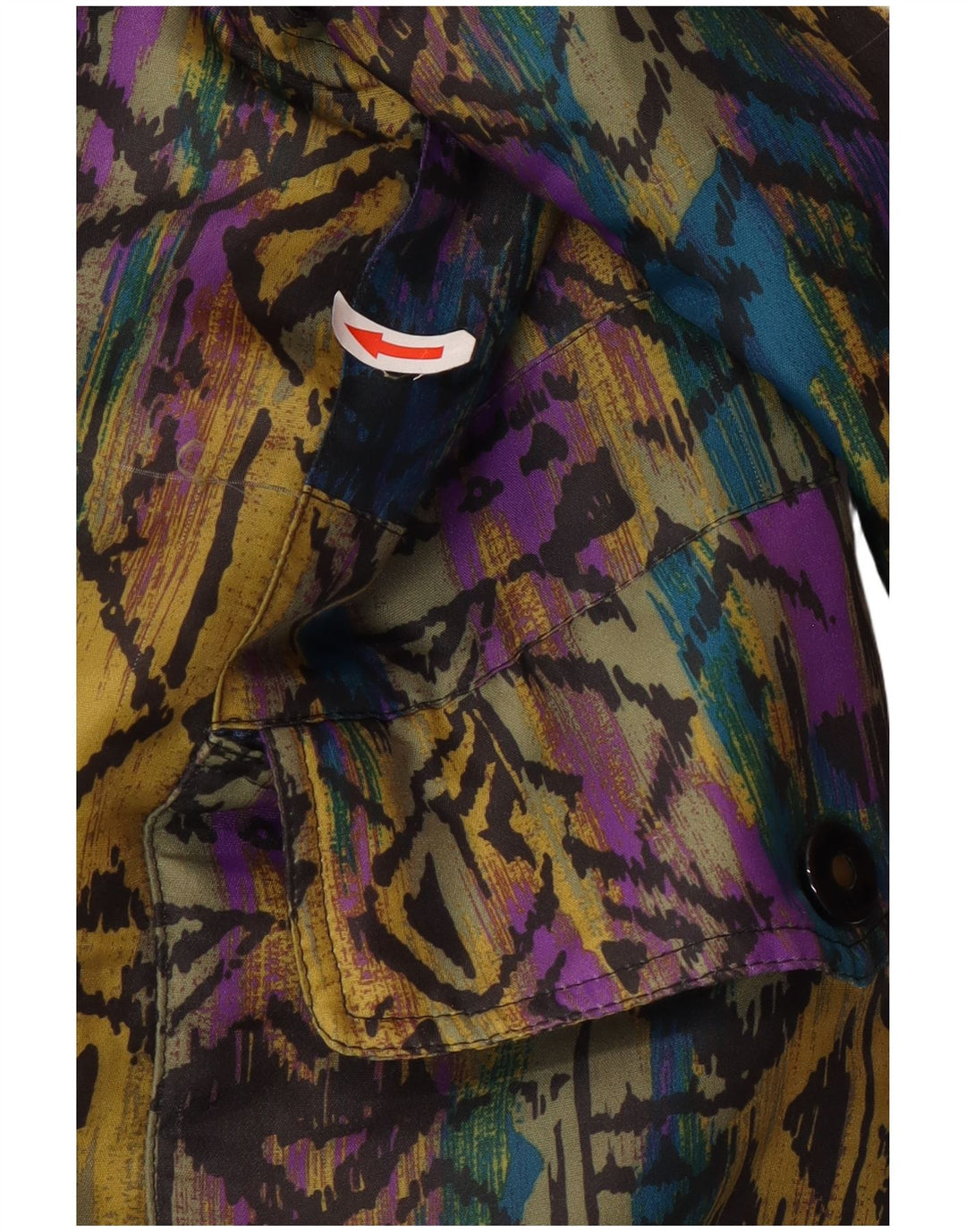 Vintage Womens Windbreaker Jacket EU 40 Medium Multicoloured Geometric