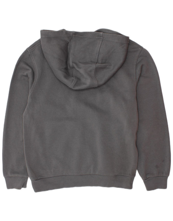Nike Boys Graphic Hoodie Jumper 10-11 Years Medium Grey Cotton