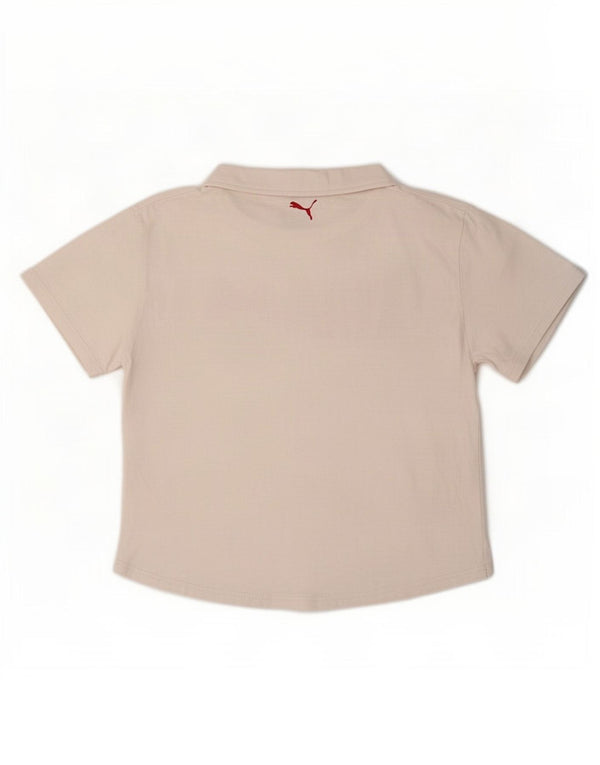 Puma Womens Graphic T-Shirt Top UK 14 Medium Pink