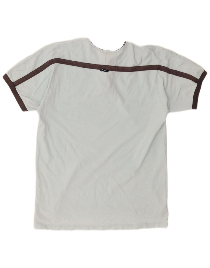 Champion Mens T-Shirt Top Large Blue Colourblock
