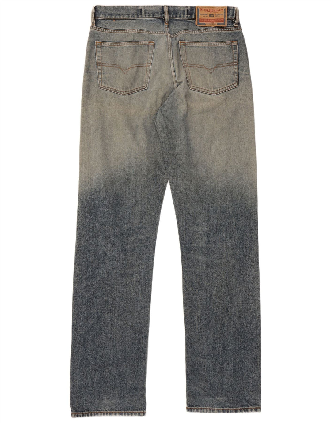 Diesel Mens Straight Jeans W33 L35 Blue Cotton