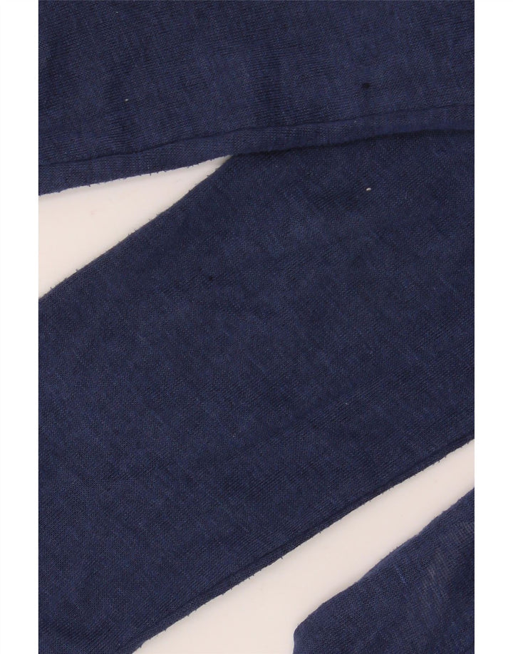 Marks & Spencer Womens Cardigan Sweater UK 10 Small Navy Blue Polyester