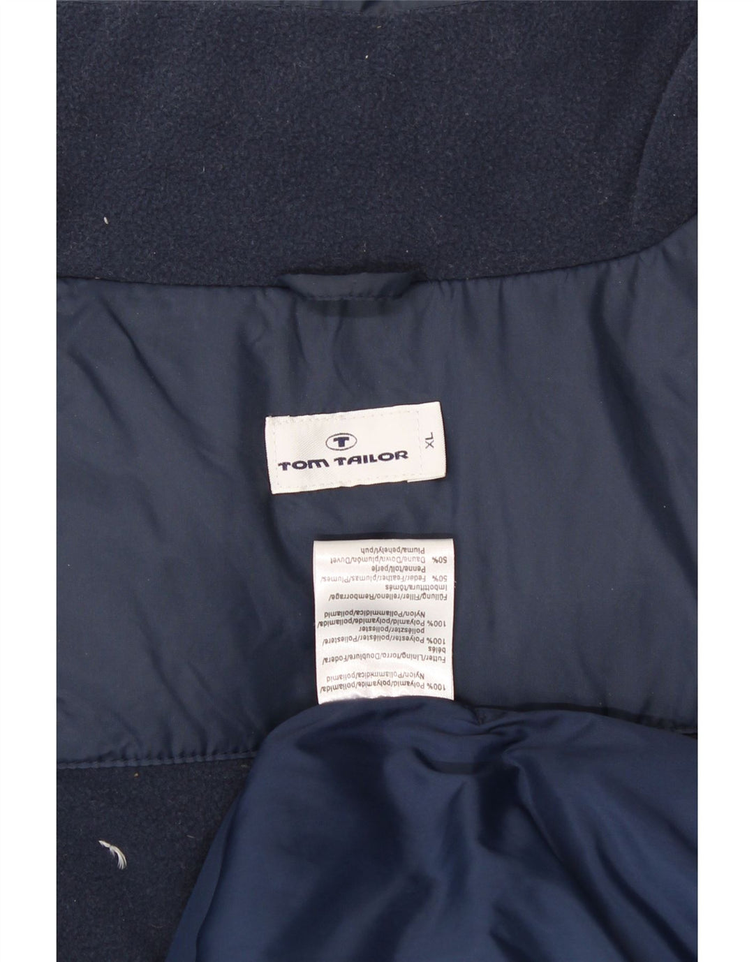 TOM TAILOR Mens Padded Jacket UK 42 XL Navy Blue Polyamide Vintage Tom Tailor and Second-Hand Tom Tailor from Messina Hembry 