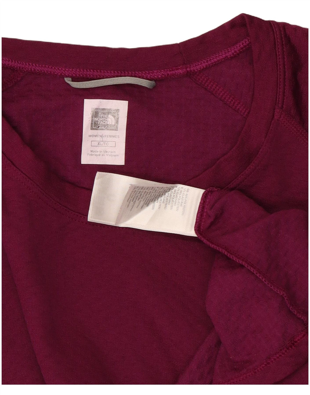 The North Face Womens Top Long Sleeve UK 18 XL Purple Polyester