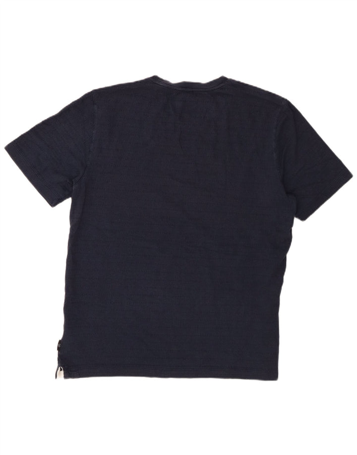 Ted Baker Mens T-Shirt Top Size 4 Large Navy Blue Cotton