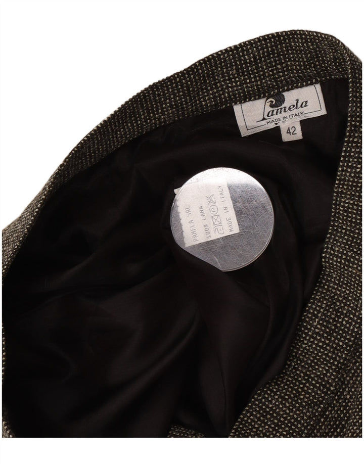 Pamela Womens Mini Skirt IT 42 Medium W26 Grey Wool