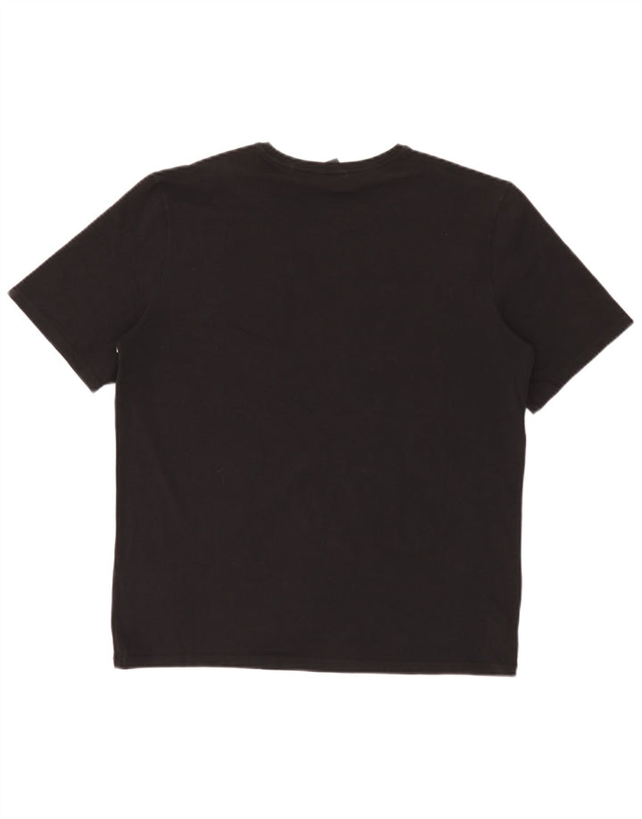 Hugo Boss Mens T-Shirt Top Medium Black Cotton
