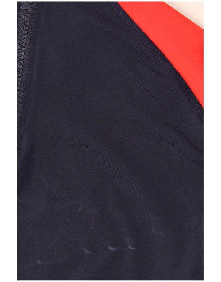 Mistral Mens Graphic Top Long Sleeve Large Navy Blue Colourblock Polyester