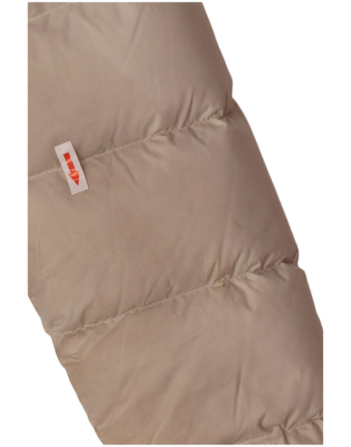 Marmot Womens Hooded Padded Coat UK 10 Small Off White Polyester