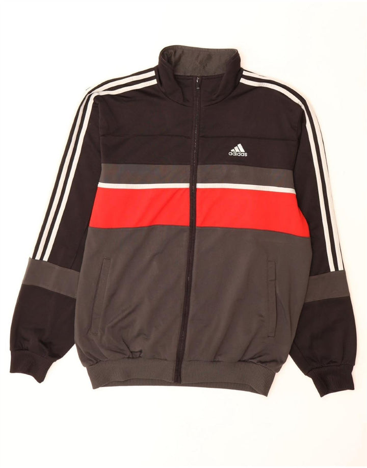 ADIDAS Mens Tracksuit Top Jacket UK 40/42 Medium Multicoloured Colourblock
