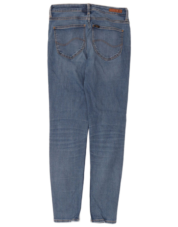Lee Womens Scarlett High Skinny Jeans W30 L31 Blue Cotton