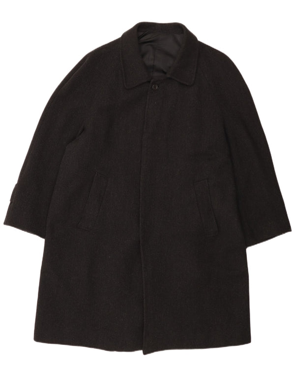 Vintage Mens Overcoat UK 44 2XL Black