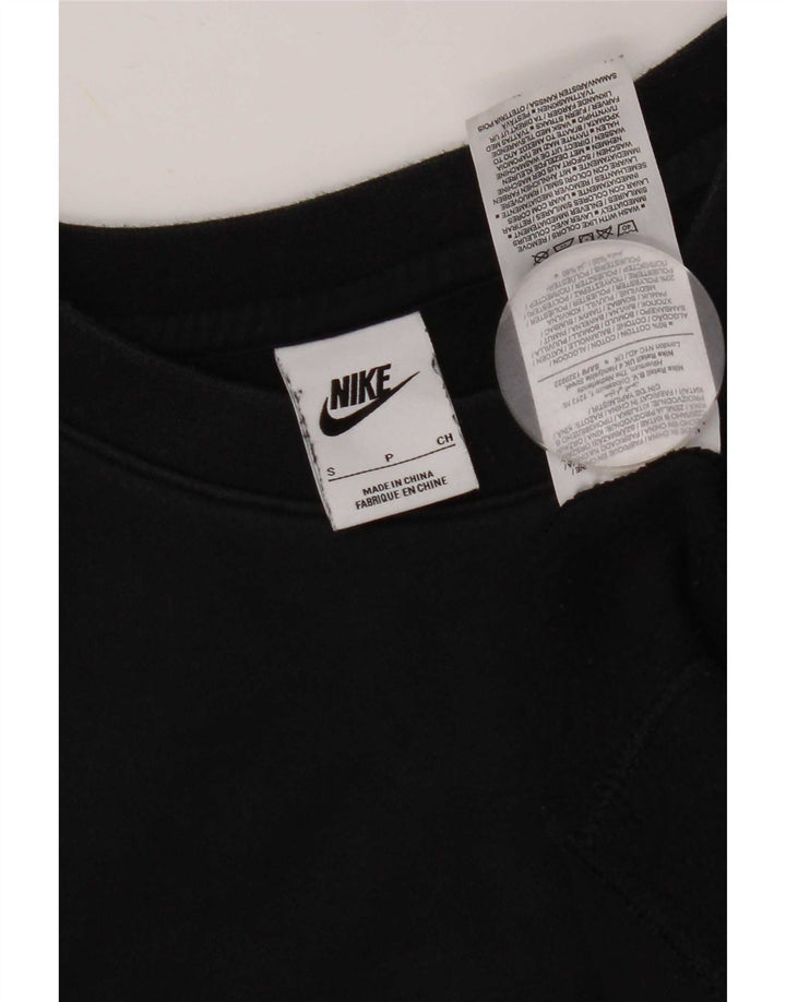 Nike Mens Sweatshirt Jumper Small Black Cotton