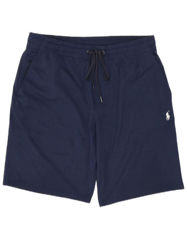 POLO RALPH LAUREN Mens Sport Shorts Medium Navy Blue Polyester