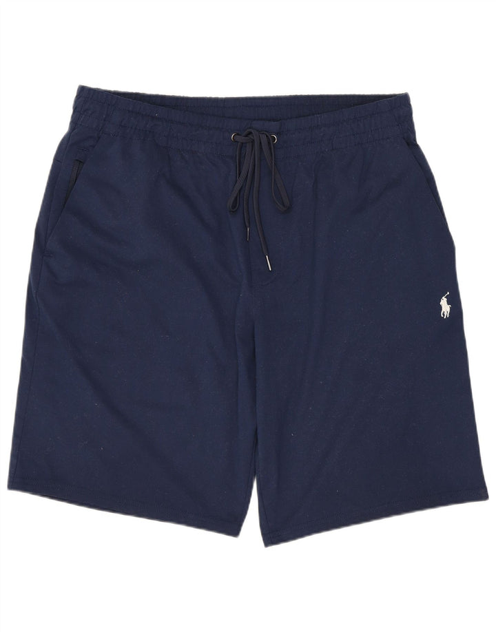 POLO RALPH LAUREN Mens Sport Shorts Medium Navy Blue Polyester