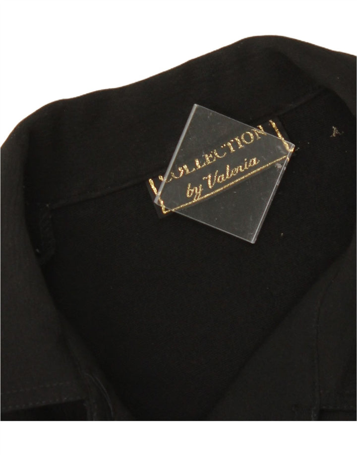 COLLECTION Womens Bomber Jacket IT 46 Large Black Polyester Vintage Collection and Second-Hand Collection from Messina Hembry 