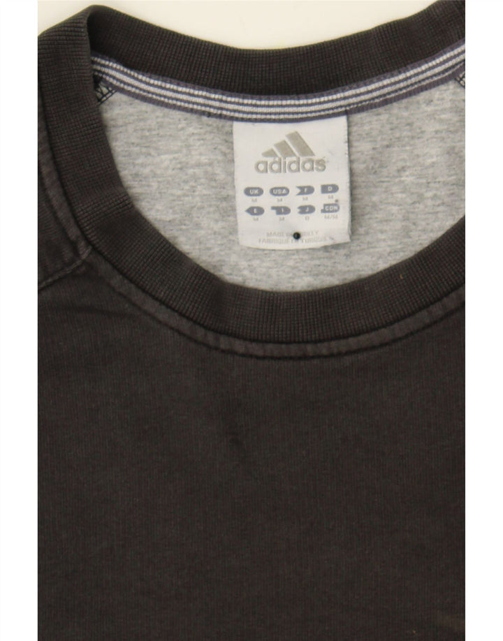 ADIDAS Mens Sweatshirt Jumper Medium Black Cotton Vintage Adidas and Second-Hand Adidas from Messina Hembry 