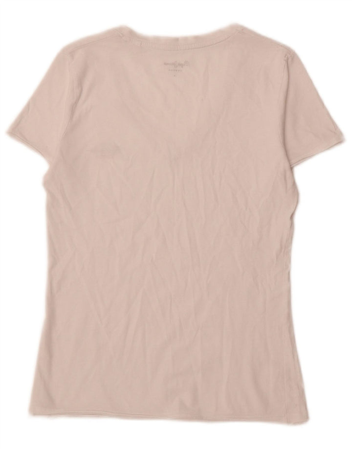 PEPE JEANS Womens T-Shirt Top UK 12 Medium White