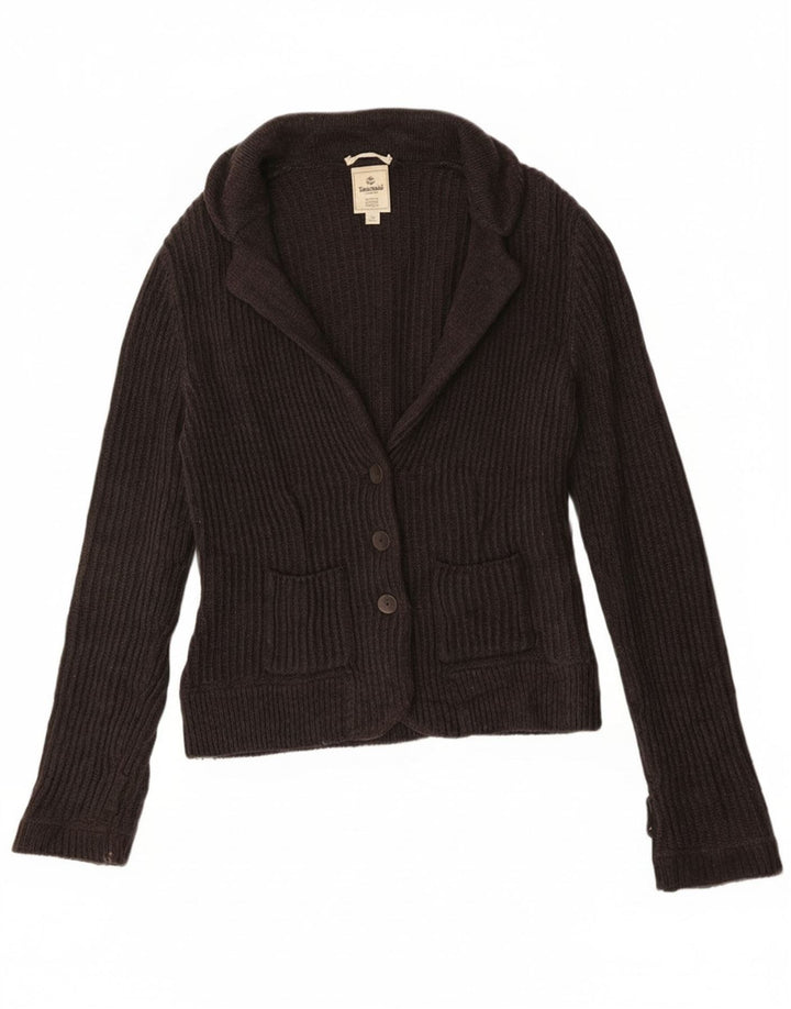 Timberland Womens Cardigan Sweater UK 12 Medium Grey