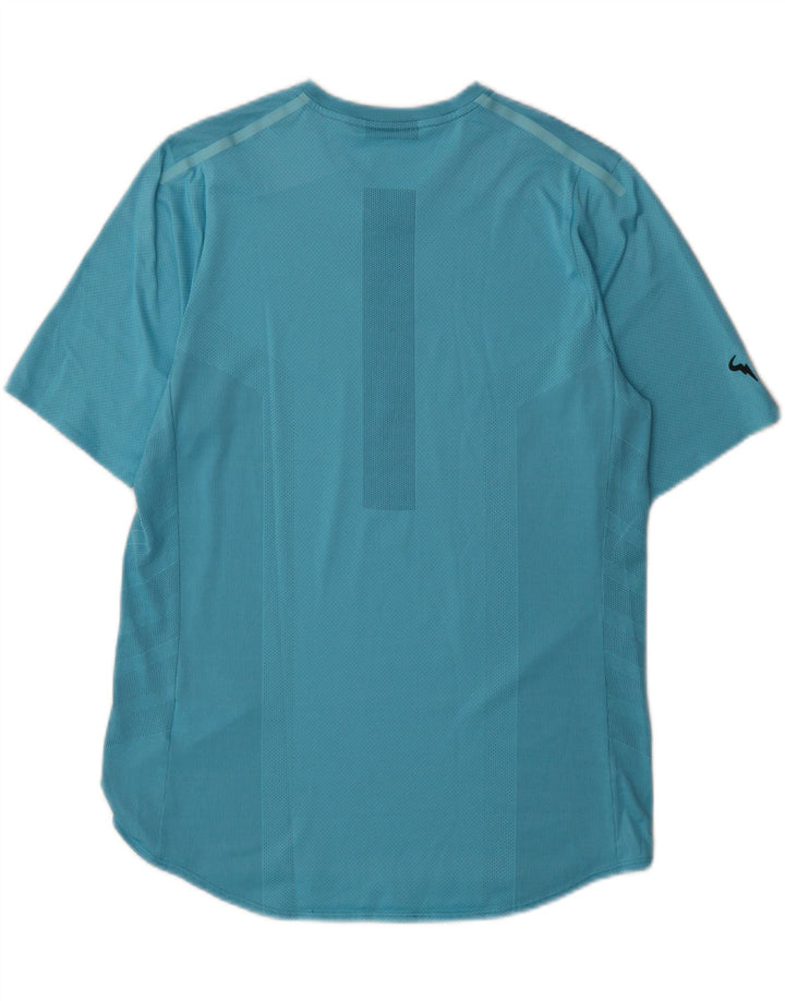 Nike Mens Dri Fit T-Shirt Top Large Blue Polyester