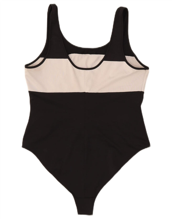 LEVI'S Womens Graphic Sleeveless Bodysuit UK 14 Large Black Colourblock