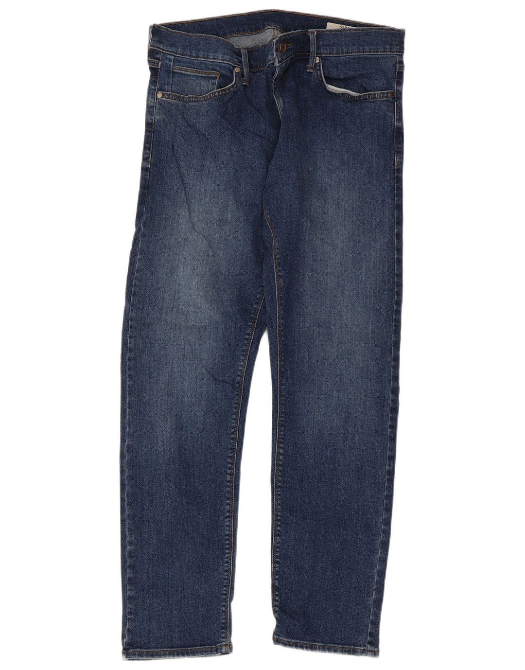 Marks & Spencer Mens Slim Jeans W34 L31 Blue Cotton