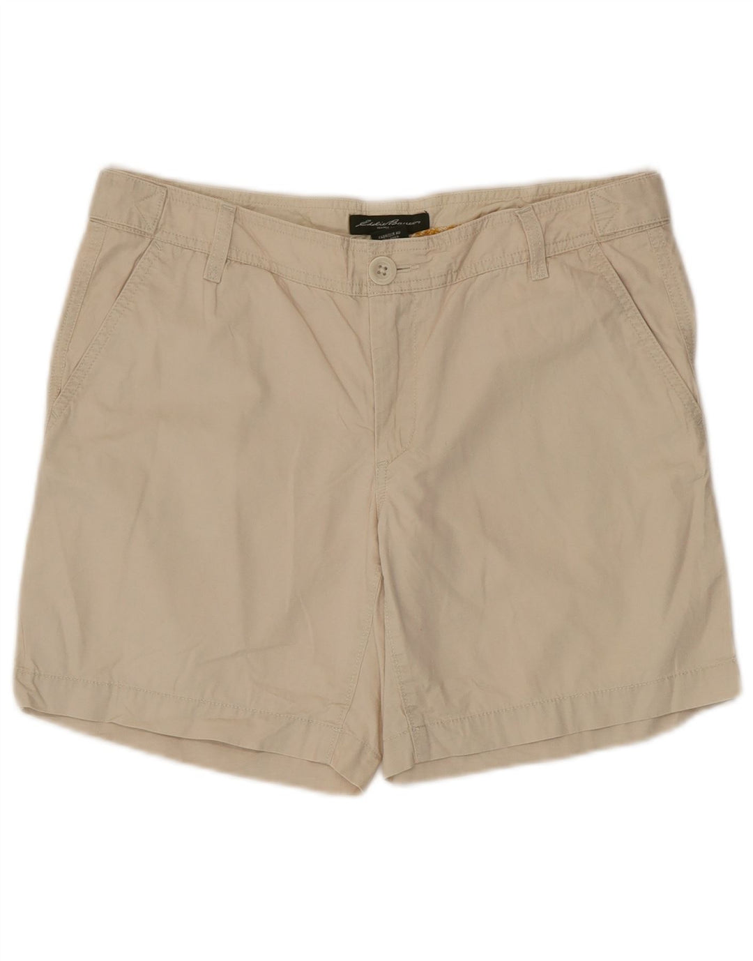 EDDIE BAUER Womens Chino Shorts US 6 Medium W34  Beige Cotton