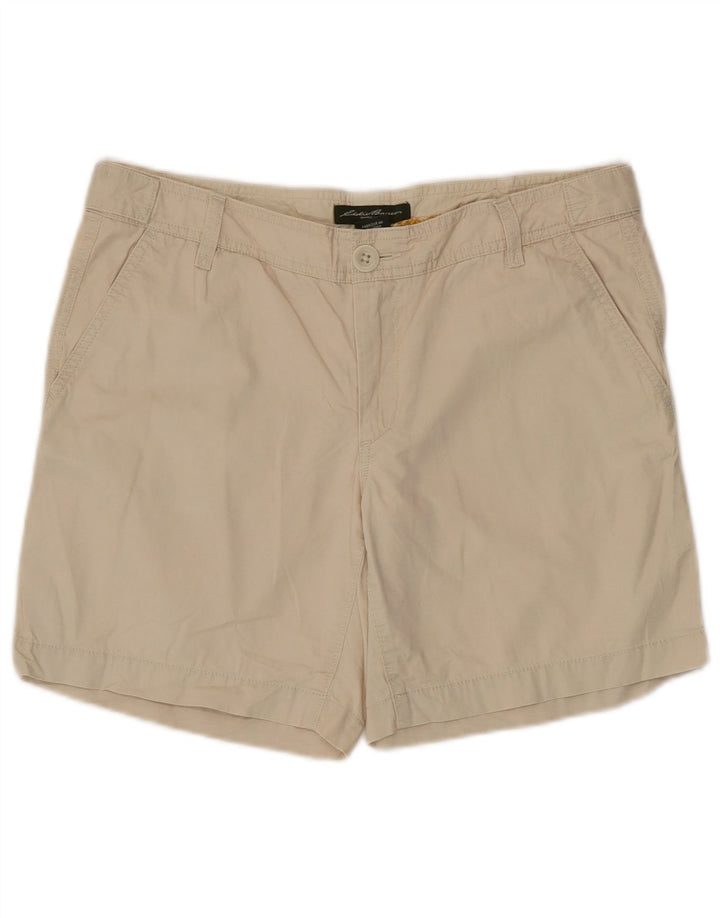 EDDIE BAUER Womens Chino Shorts US 6 Medium W34  Beige Cotton