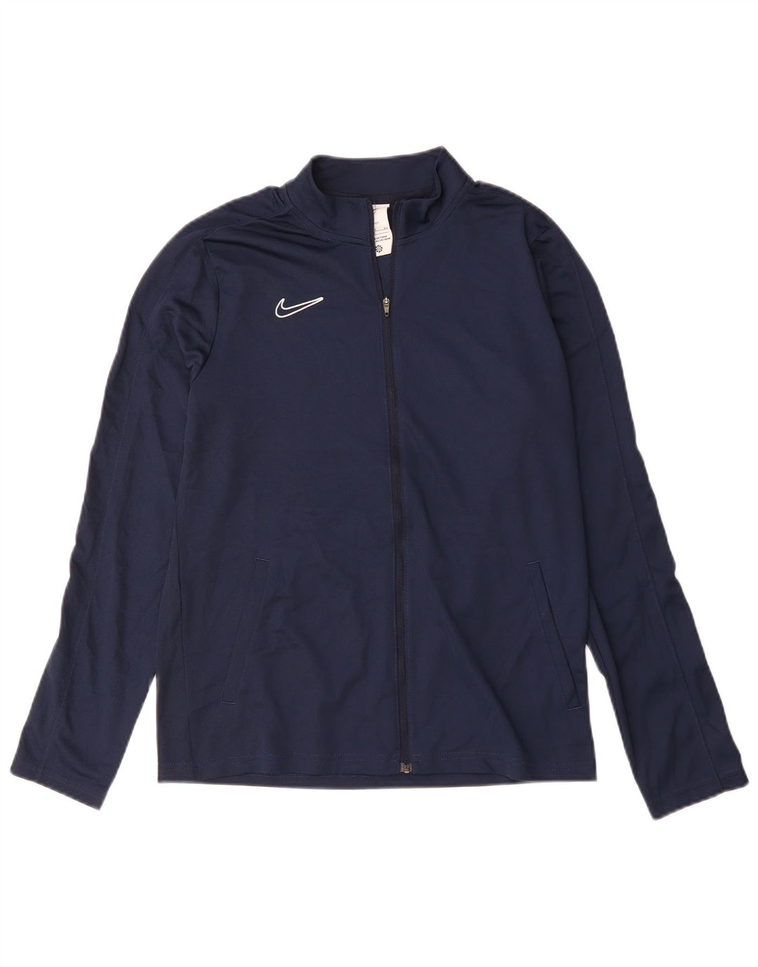 Nike Boys Tracksuit Top Jacket 13-14 Years XL Navy Blue Polyester