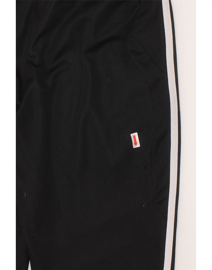 ADIDAS Boys Tracksuit Trousers 11-12 Years Black Polyester Vintage Adidas and Second-Hand Adidas from Messina Hembry 