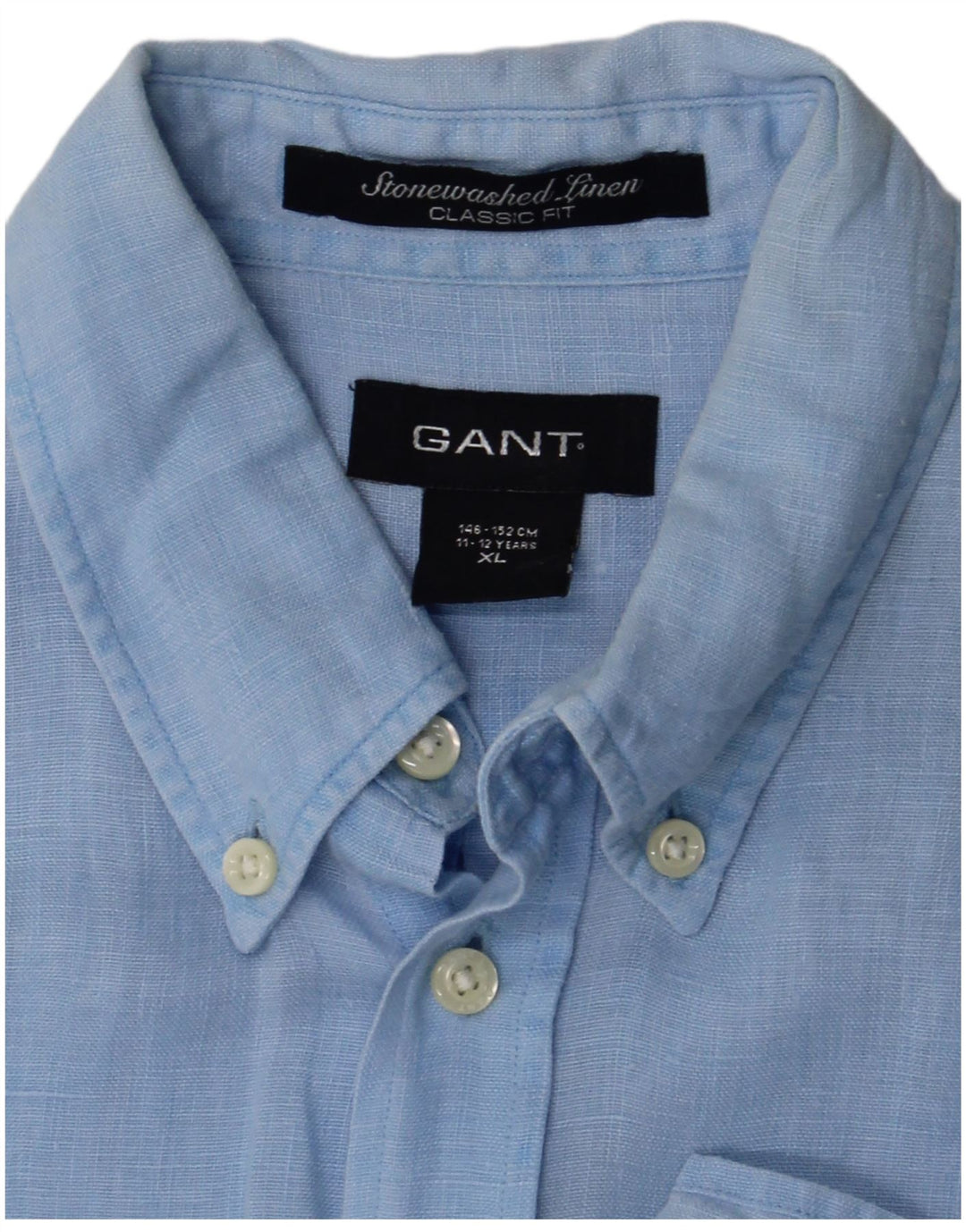 GANT Boys Classic Fit Shirt 11-12 Years XL  Blue