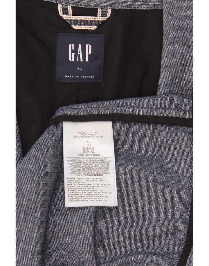 Gap Mens 2 Button Blazer Jacket UK 42 XL Navy Blue Cotton