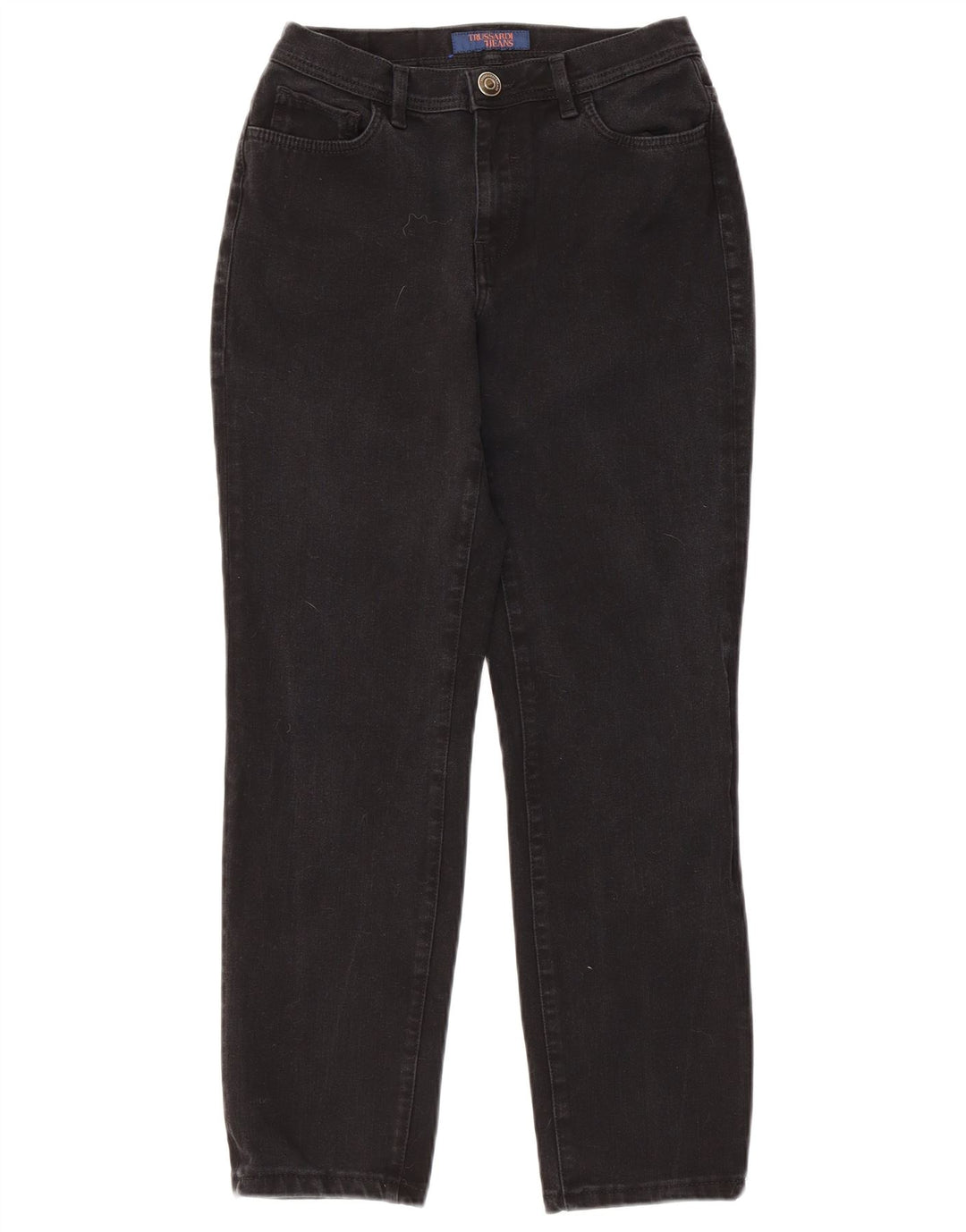 Trussardi Womens Mid Rise Slim Jeans W28 L26 Black