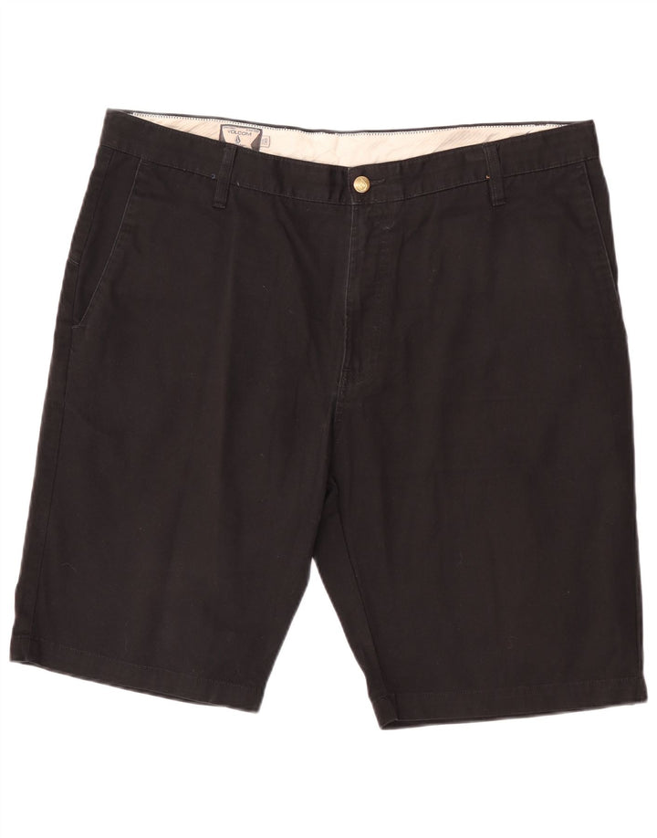 Volcom Mens Chino Shorts W38 XL Black Cotton